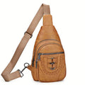 Sac à bandoulière en cuir PU rétro