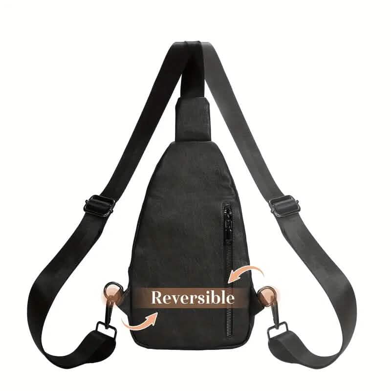 Sac à bandoulière en cuir PU rétro