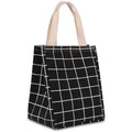 Sac à déjeuner réutilisable isotherme en toile avec feuille d'aluminium