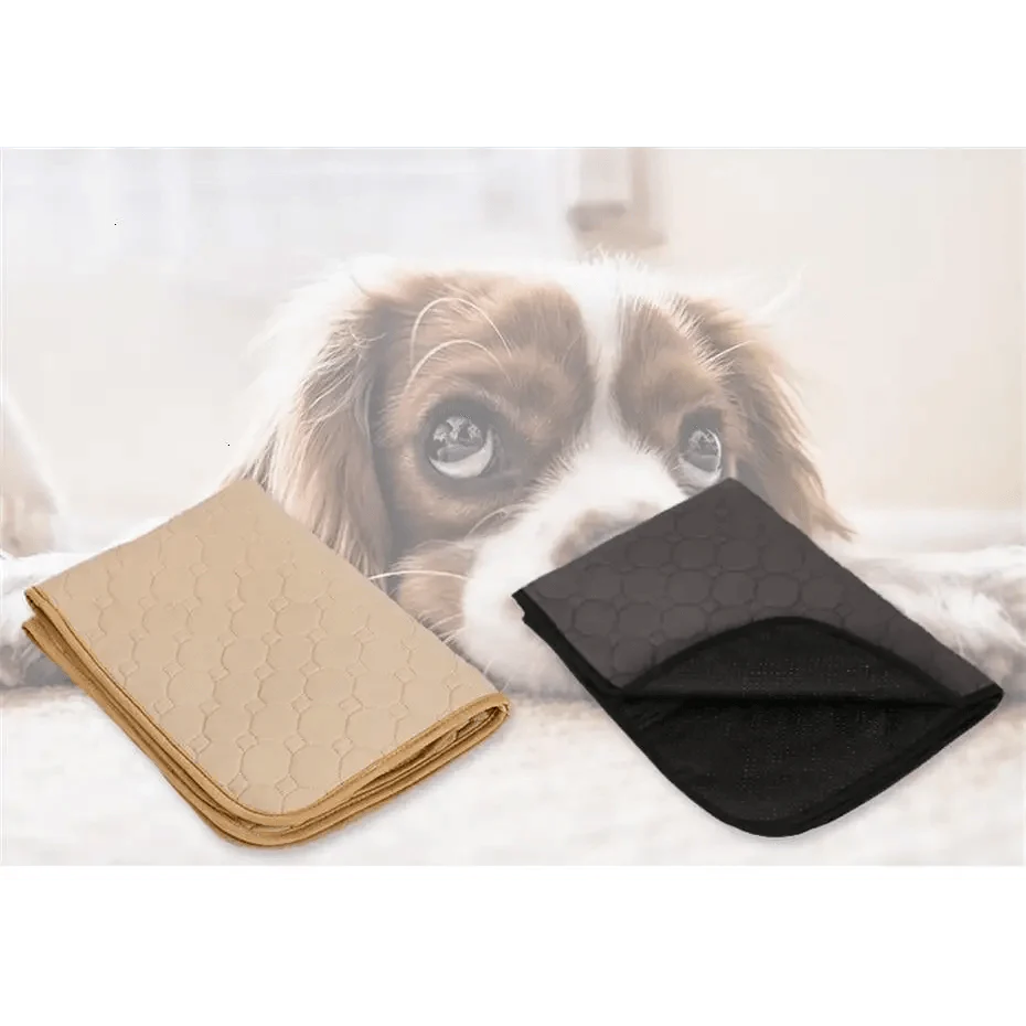 Alèses réutilisables pour chiens Couches pour chiens Tapis imperméable pour chiots pour animaux de compagnie - Alèses d'apprentissage lavables pour chiens chats lapins