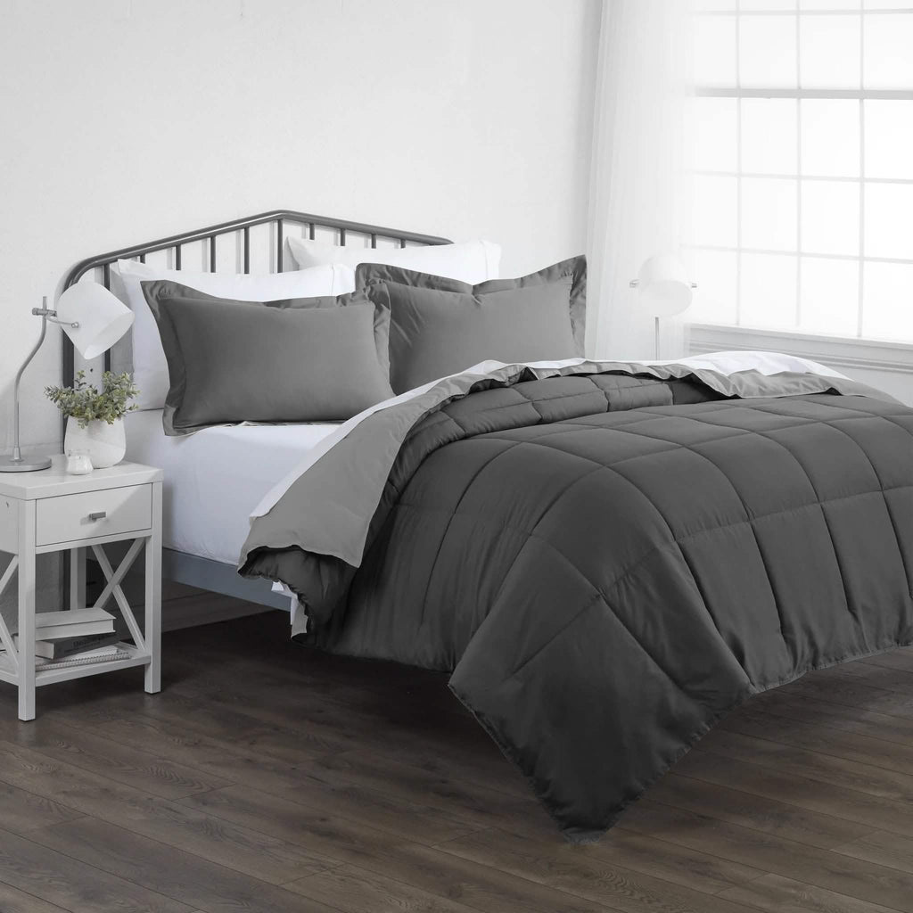 Couette réversible en duvet synthétique
