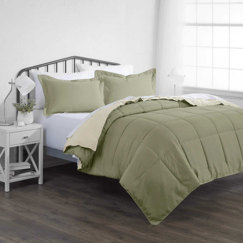 Couette réversible en duvet synthétique