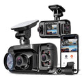 Rexing - Caméra de tableau de bord R4 4 canaux avec résolution 1080p complète, Wi-Fi et GPS - Noir (reconditionné)