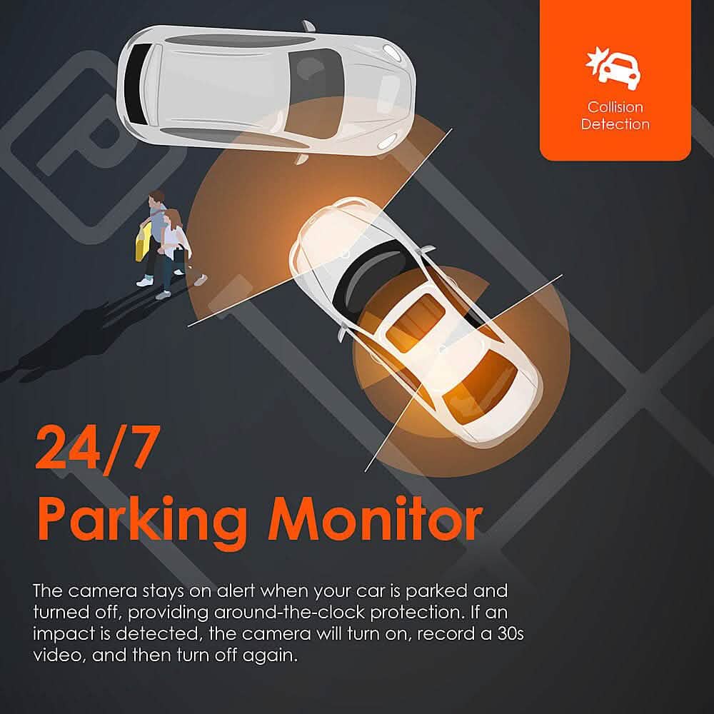 Rexing - Caméra de tableau de bord R4 4 canaux avec résolution 1080p complète, Wi-Fi et GPS - Noir (reconditionné)