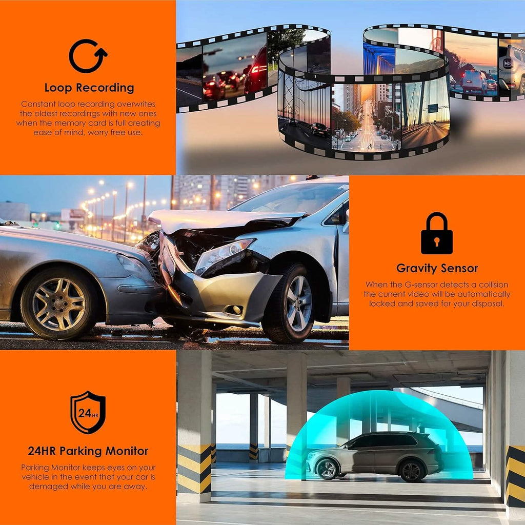 Caméra embarquée RexingUSA V55 - Fonctions modulaires 4k (Reconditionnée)