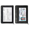 Portefeuille mince en similicuir avec protection RFID