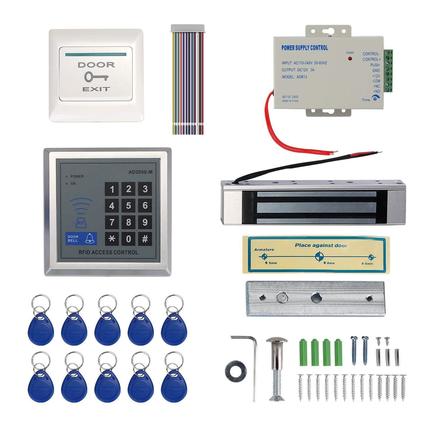 Kit de système de contrôle d'accès par porte RFID