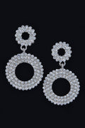 Boucles d'oreilles pendantes en strass