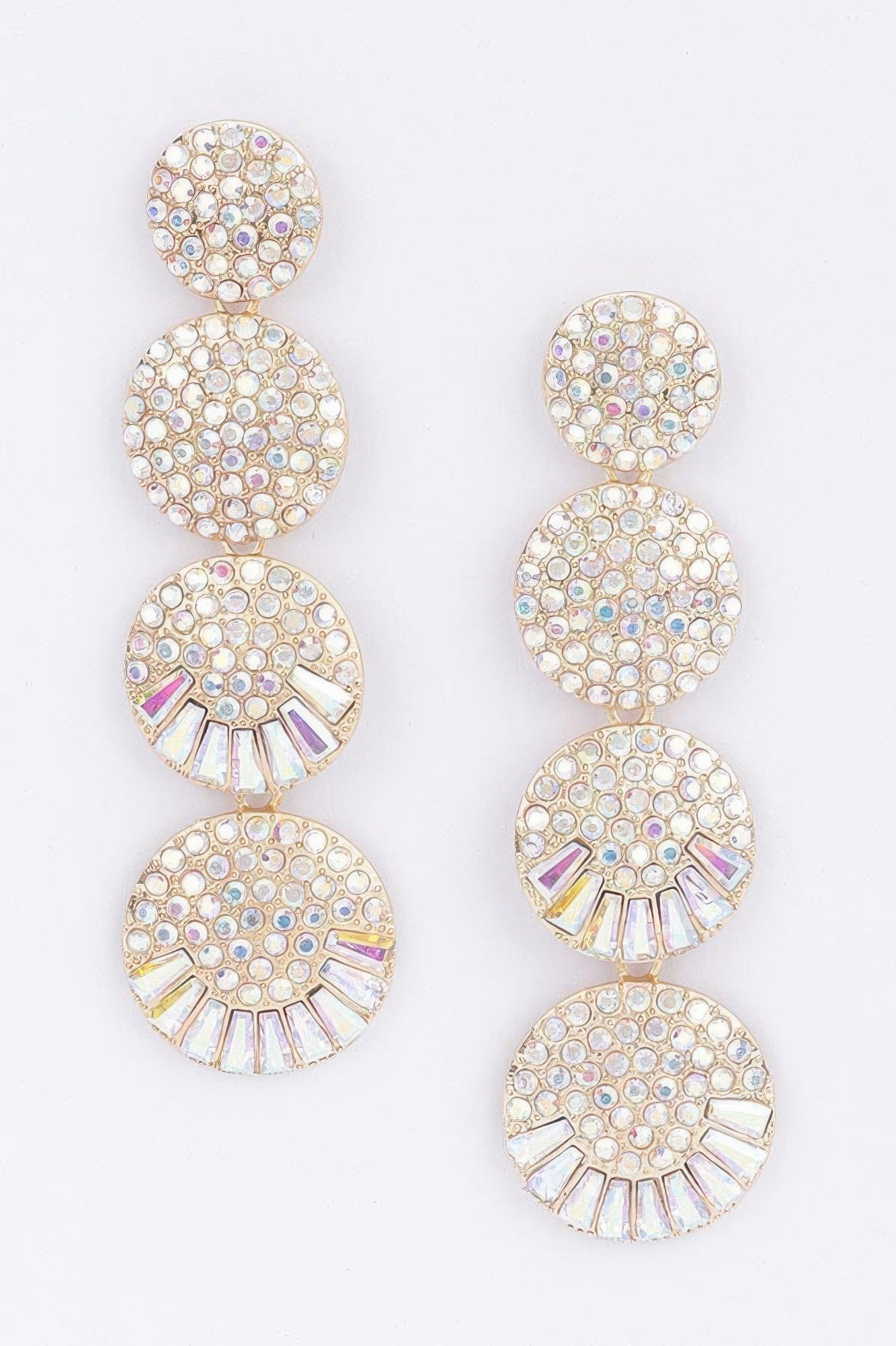 Boucle d'oreille en strass