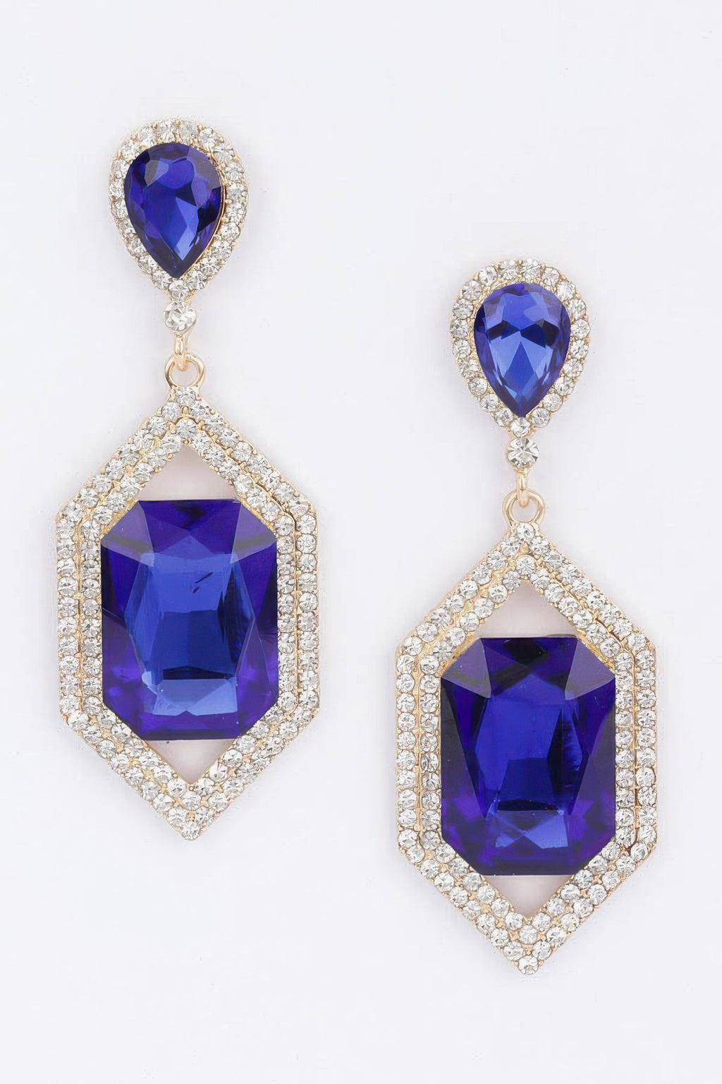 Boucle d'oreille en strass