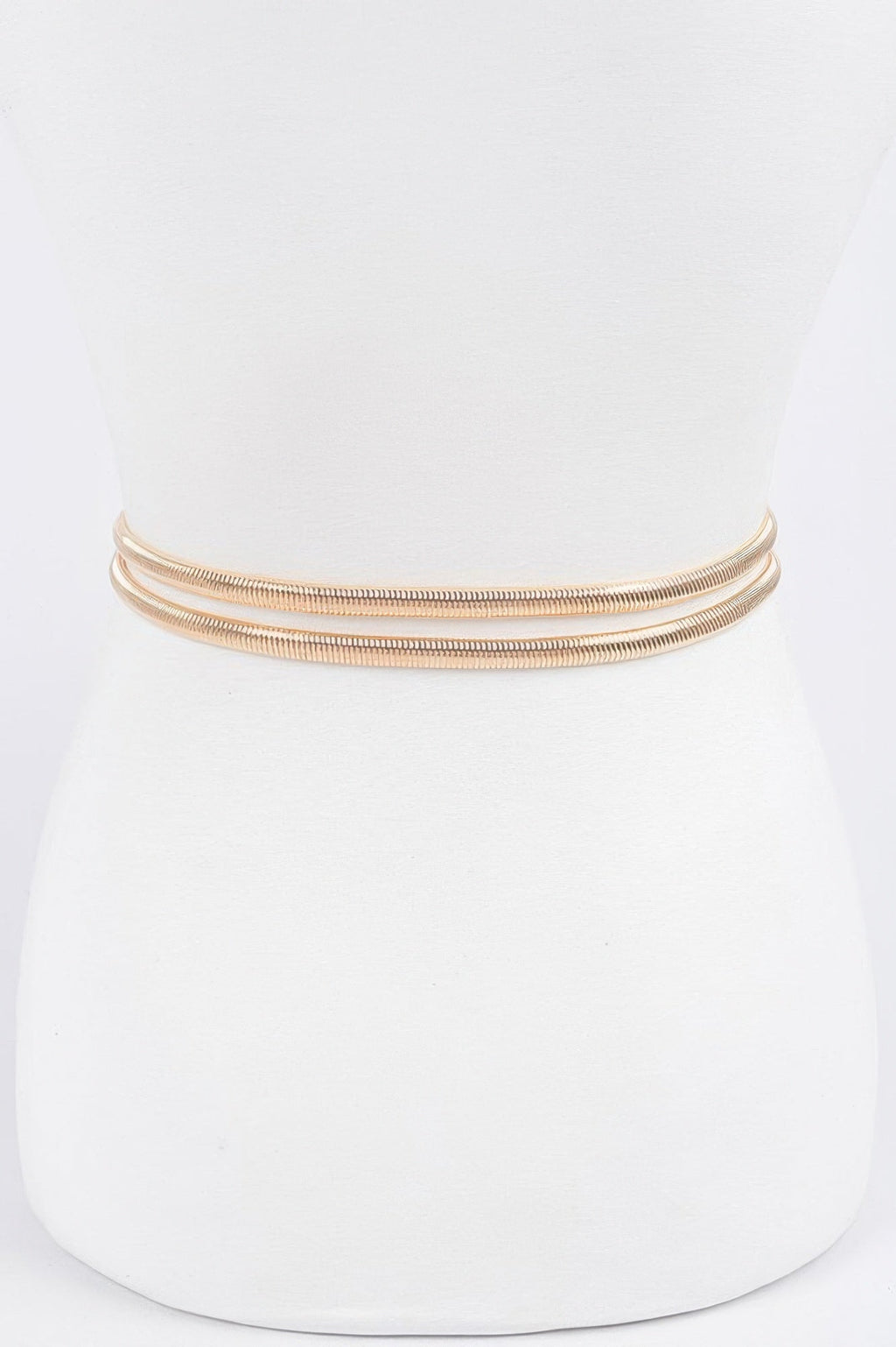 Ceinture extensible en métal ornée de strass