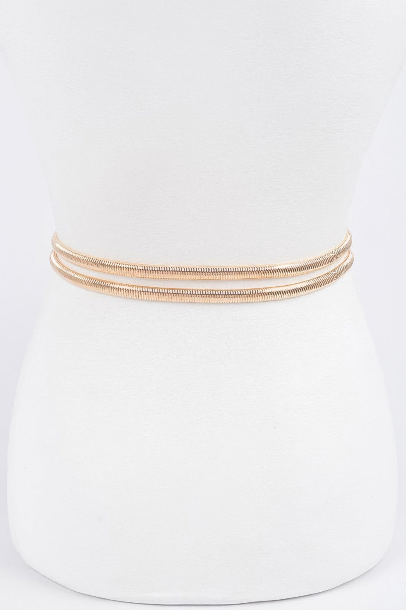Ceinture extensible en métal ornée de strass