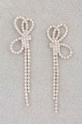 Boucles d'oreilles ruban strass