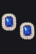 Boucles d'oreilles clous en strass