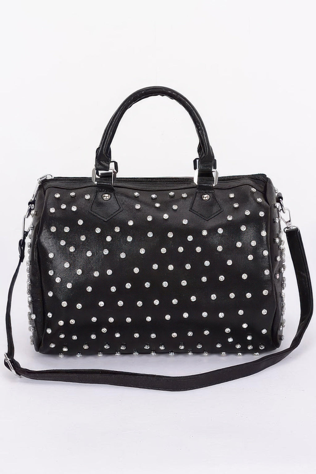 Sac de bowling clouté de strass