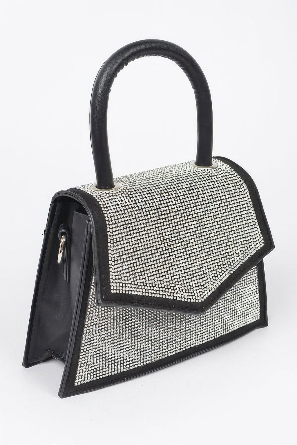 Sac bandoulière à poignée supérieure en strass