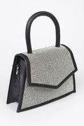 Sac bandoulière à poignée supérieure en strass