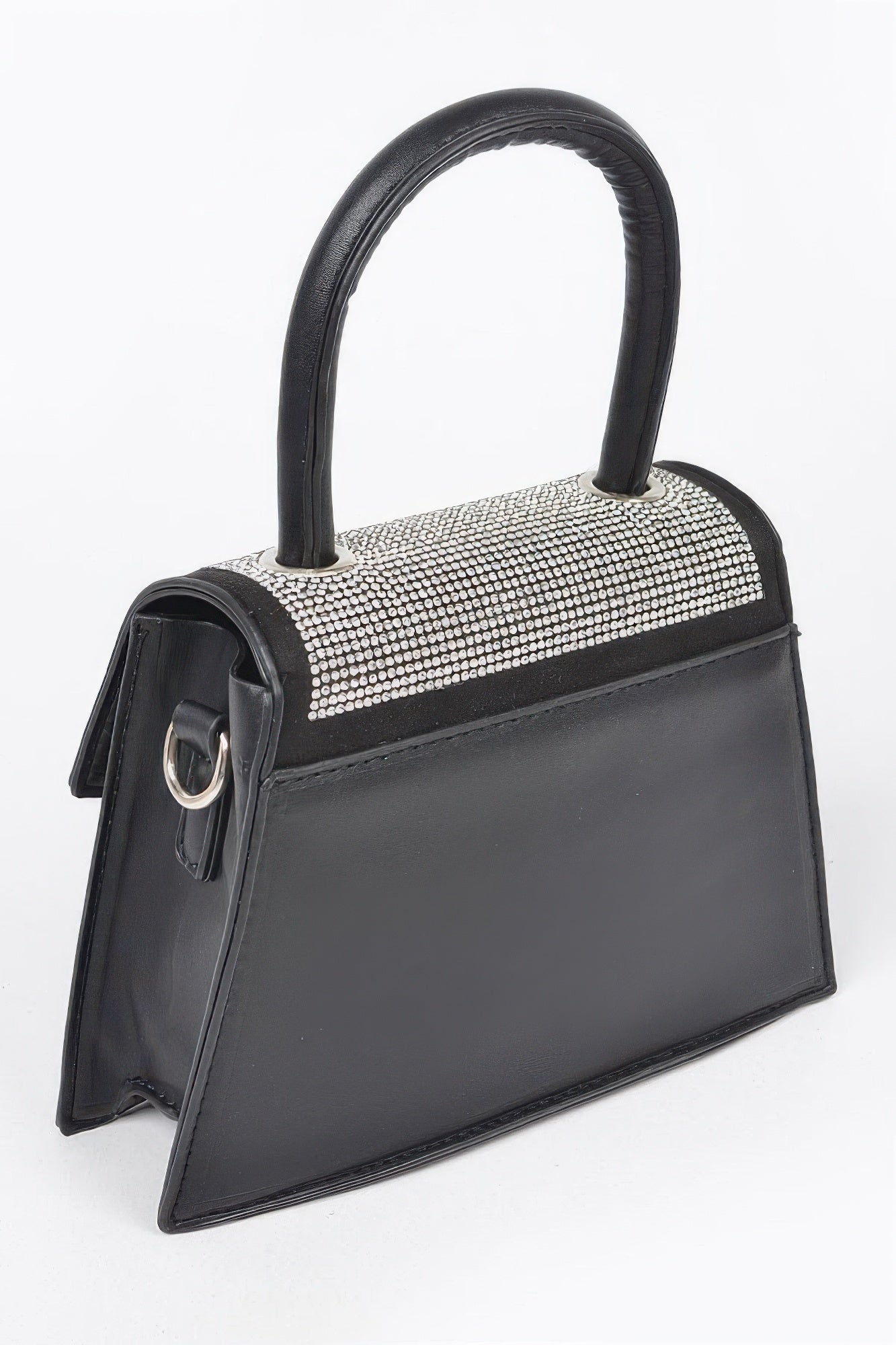 Sac bandoulière à poignée supérieure en strass