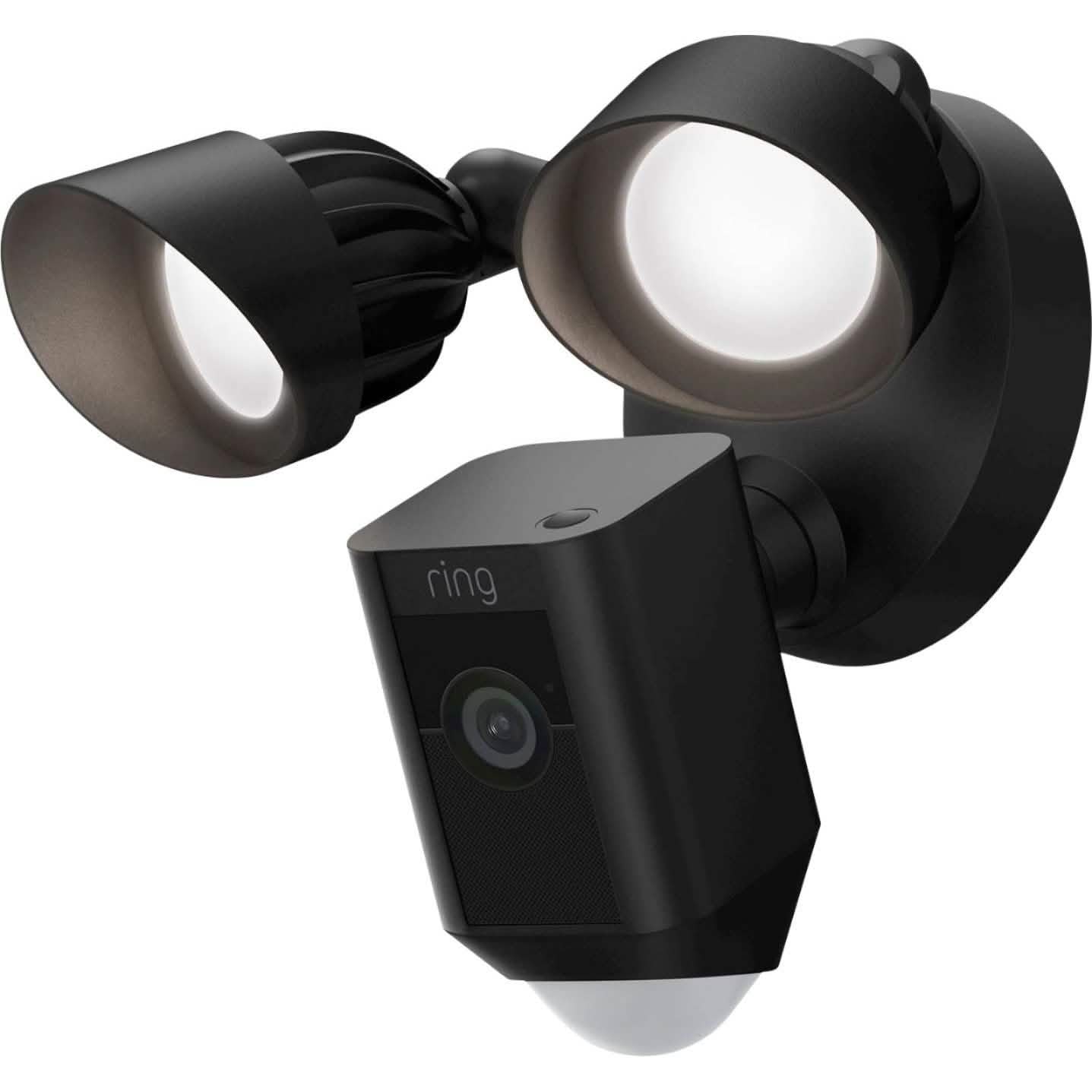 Ring - Caméra de surveillance extérieure filaire Floodlight Cam Plus 1080p