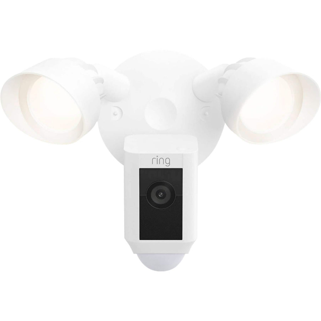 Ring - Caméra de surveillance extérieure filaire Floodlight Cam Plus 1080p