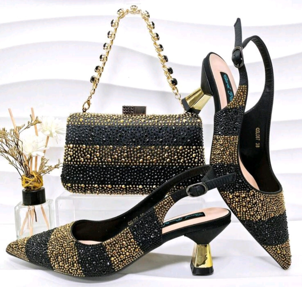 Ensemble chaussures et sac assortis pour femmes - ED101