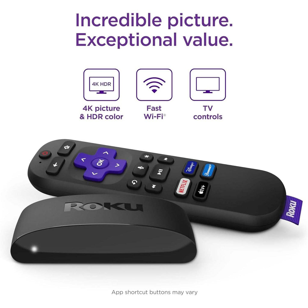 Roku Express 4K+ | Appareil de streaming Roku 4K/HDR (Reconditionné)