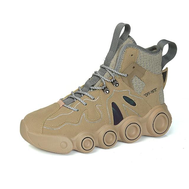 Baskets de sport à roulettes pour hommes, chaussures de course personnalisées, baskets décontractées à semelle épaisse, baskets montantes pour hommes, chaussures de marche décontractées, baskets de jogging pour hommes.