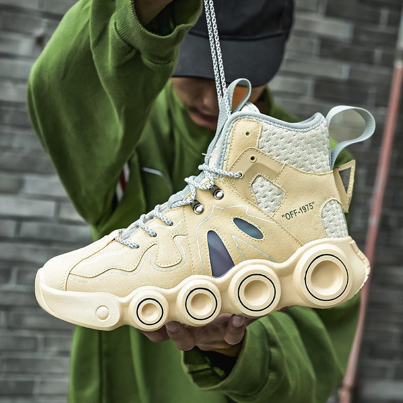Baskets de sport à roulettes pour hommes, chaussures de course personnalisées, baskets décontractées à semelle épaisse, baskets montantes pour hommes, chaussures de marche décontractées, baskets de jogging pour hommes.