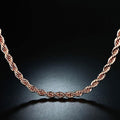 Collier chaîne en or rose