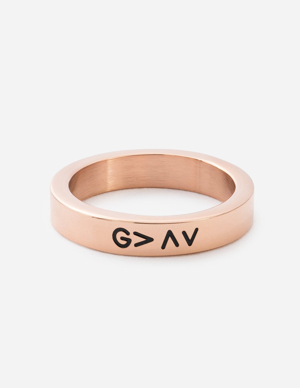 Bague Hauts et Bas en or rose