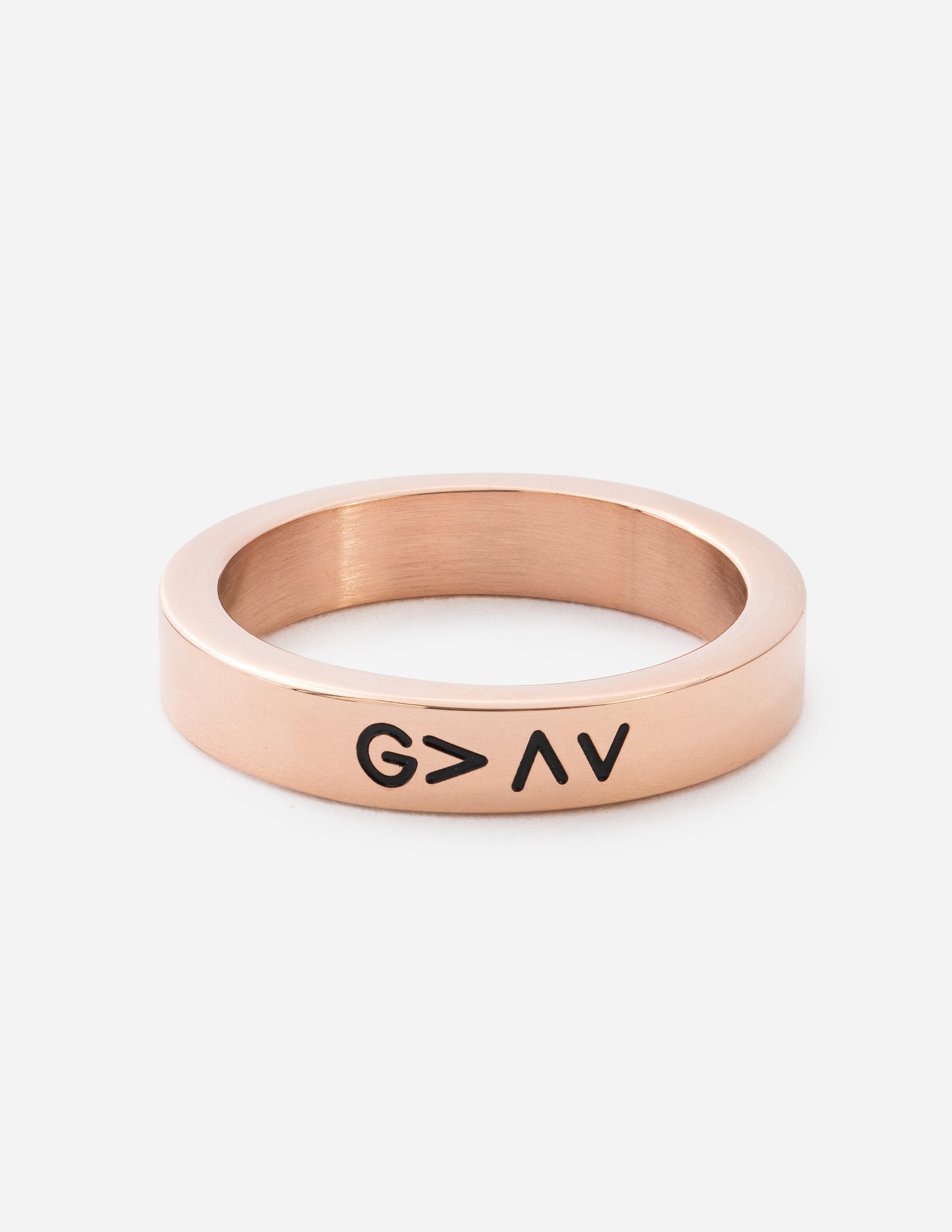 Bague Hauts et Bas en or rose