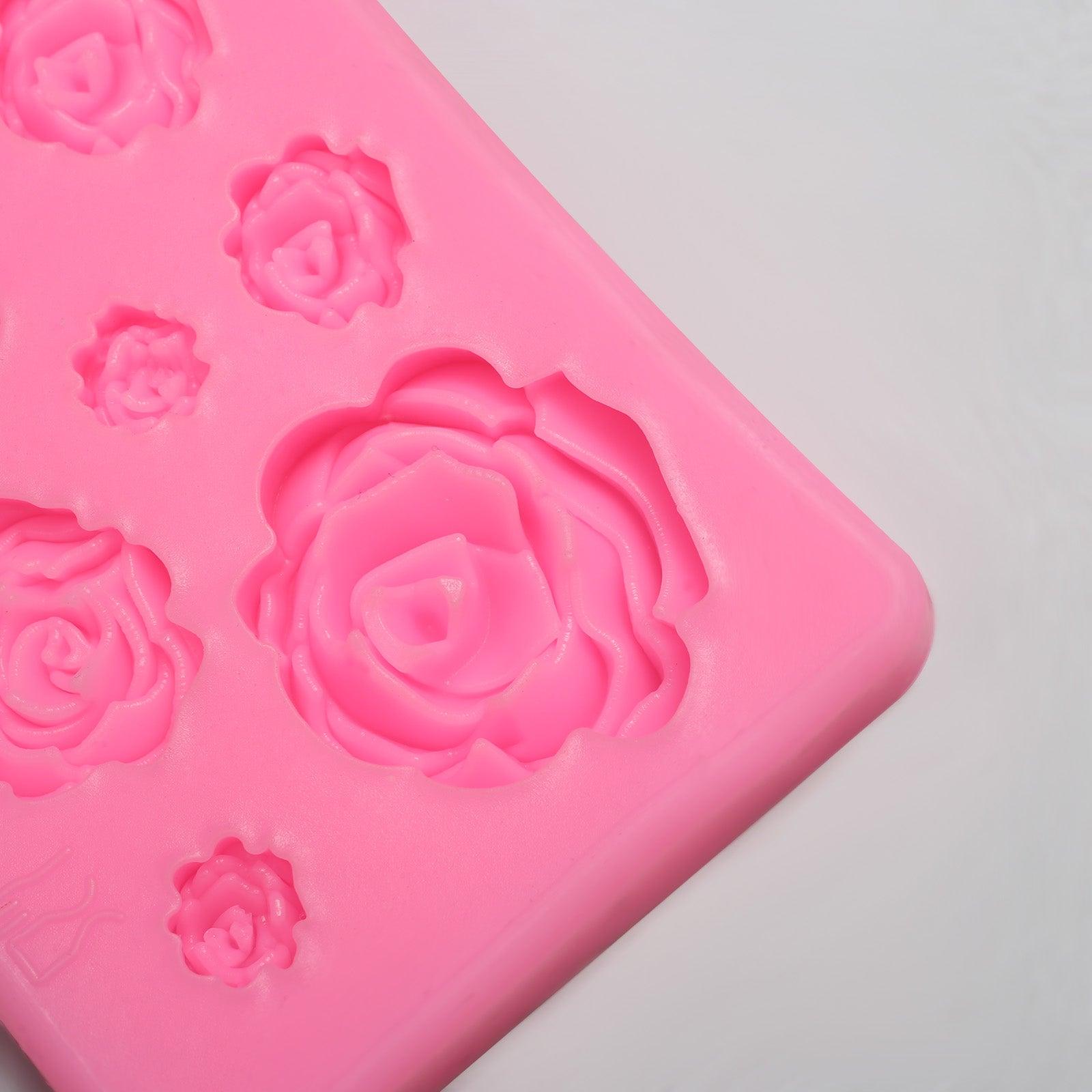 Moule à roses, moule à gâteau en silicone, outil de décoration de pâtisserie, moule à fondant, moule à chocolat, biscuits, pâtisseries, cuisine, moule en silicone pour fondant, outils de pâtisserie faits à la main