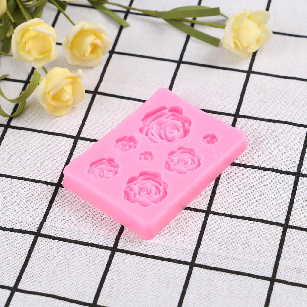 Moule à roses, moule à gâteau en silicone, outil de décoration de pâtisserie, moule à fondant, moule à chocolat, biscuits, pâtisseries, cuisine, moule en silicone pour fondant, outils de pâtisserie faits à la main