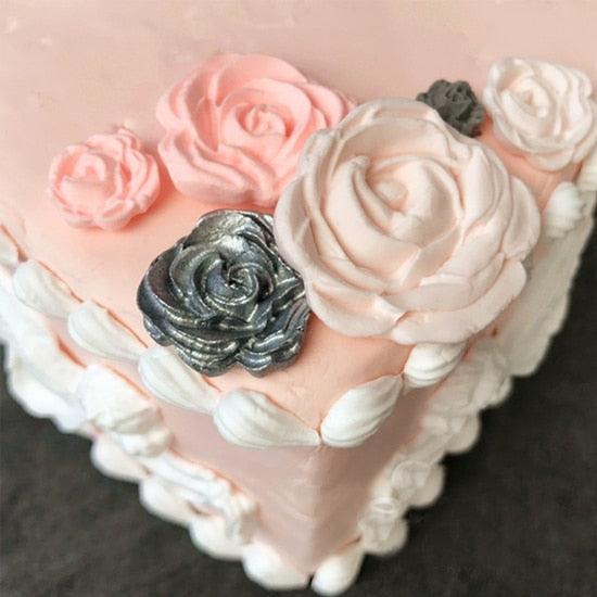 Moule à roses, moule à gâteau en silicone, outil de décoration de pâtisserie, moule à fondant, moule à chocolat, biscuits, pâtisseries, cuisine, moule en silicone pour fondant, outils de pâtisserie faits à la main