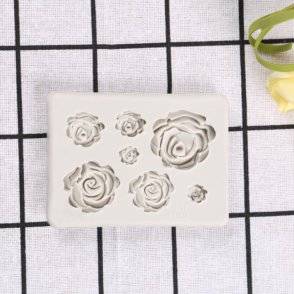 Moule à roses, moule à gâteau en silicone, outil de décoration de pâtisserie, moule à fondant, moule à chocolat, biscuits, pâtisseries, cuisine, moule en silicone pour fondant, outils de pâtisserie faits à la main