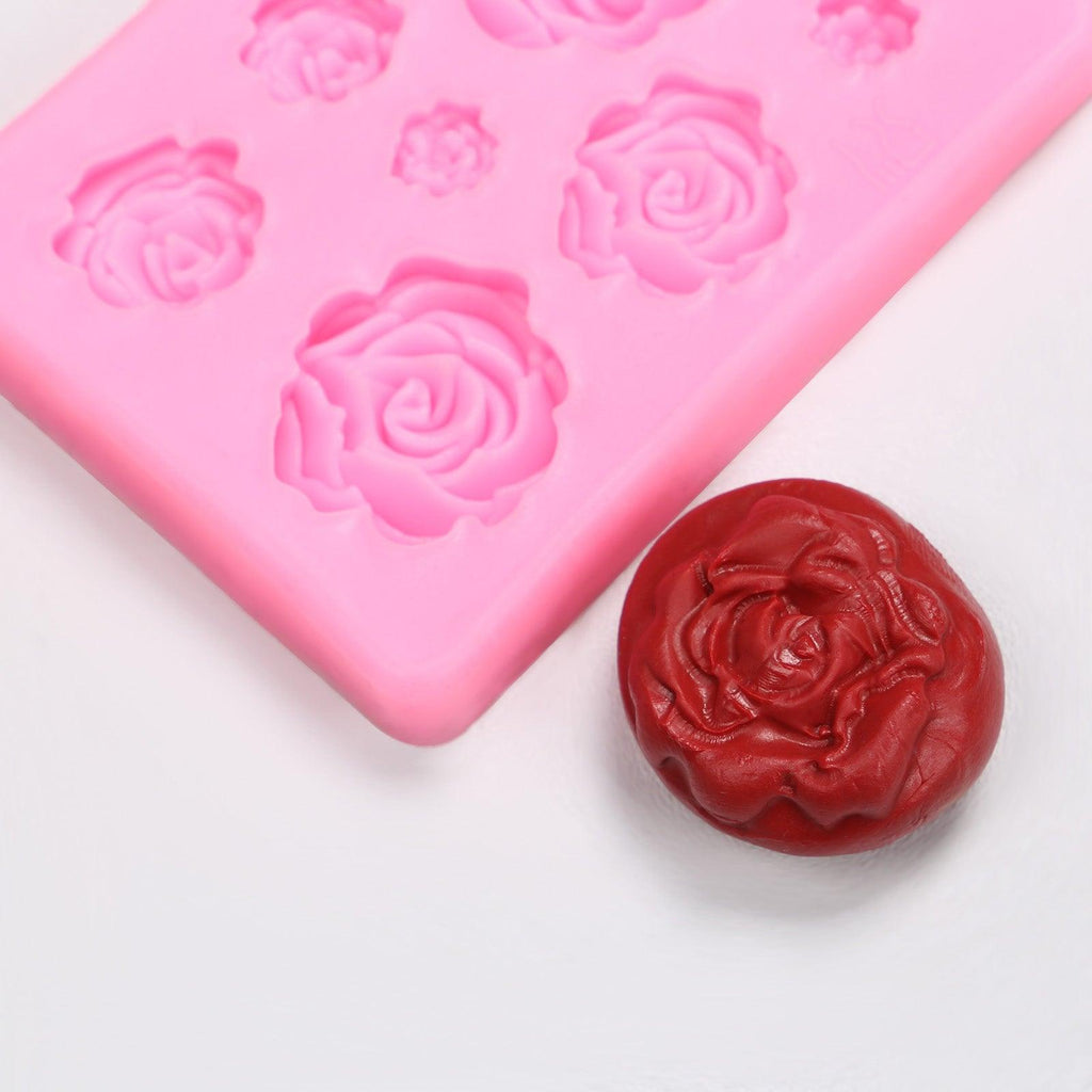 Moule à roses, moule à gâteau en silicone, outil de décoration de pâtisserie, moule à fondant, moule à chocolat, biscuits, pâtisseries, cuisine, moule en silicone pour fondant, outils de pâtisserie faits à la main