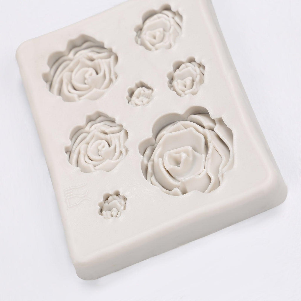 Moule à roses, moule à gâteau en silicone, outil de décoration de pâtisserie, moule à fondant, moule à chocolat, biscuits, pâtisseries, cuisine, moule en silicone pour fondant, outils de pâtisserie faits à la main