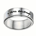 Bague Anti-Anxiété Rotative en Acier Inoxydable