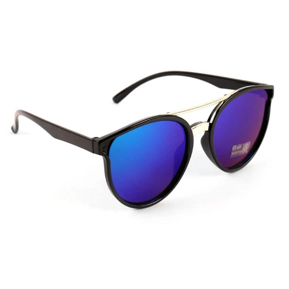 Lunettes de soleil rondes effet miroir tendance