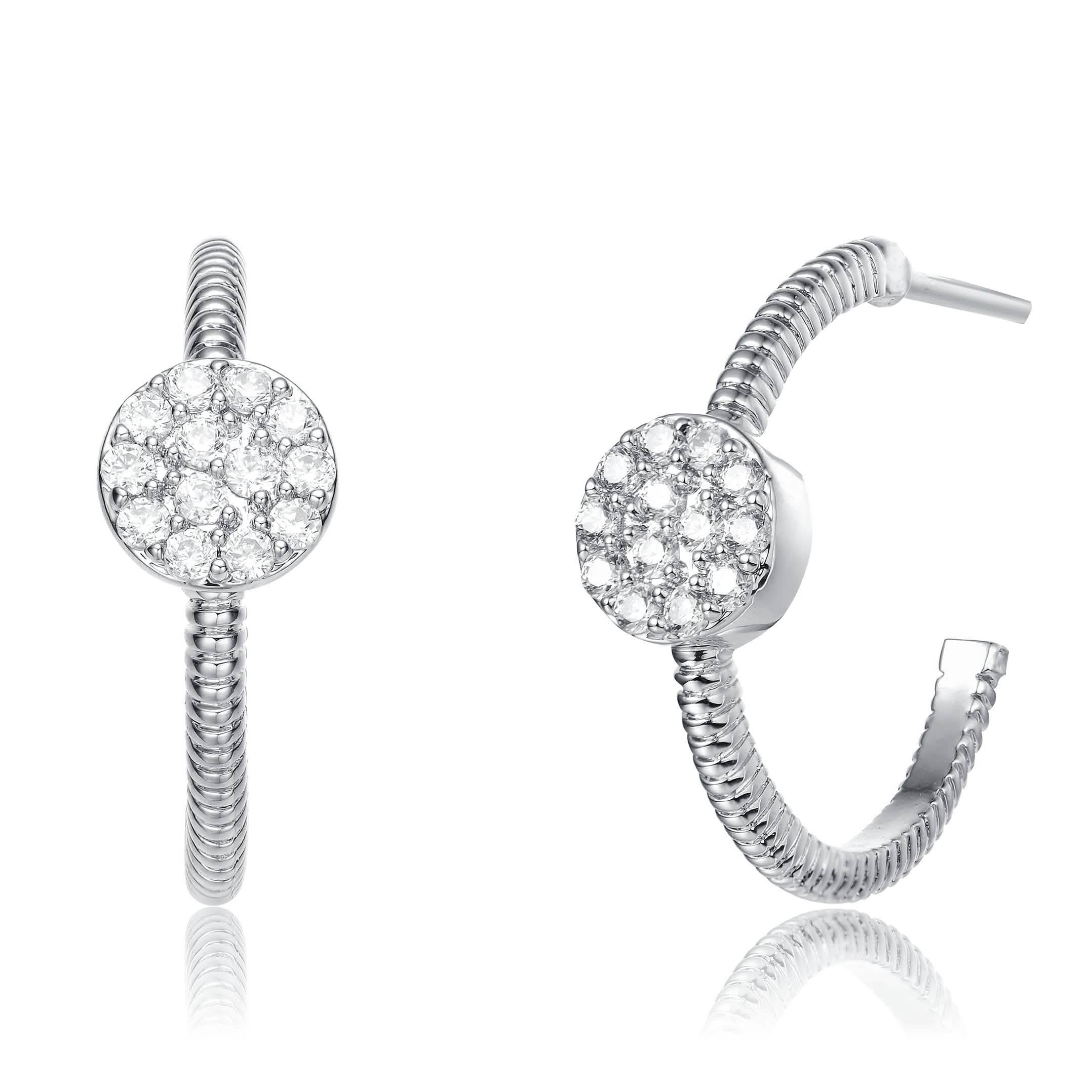 Boucles d'oreilles créoles rondes ouvertes