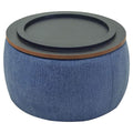 Table basse ottomane de rangement ronde