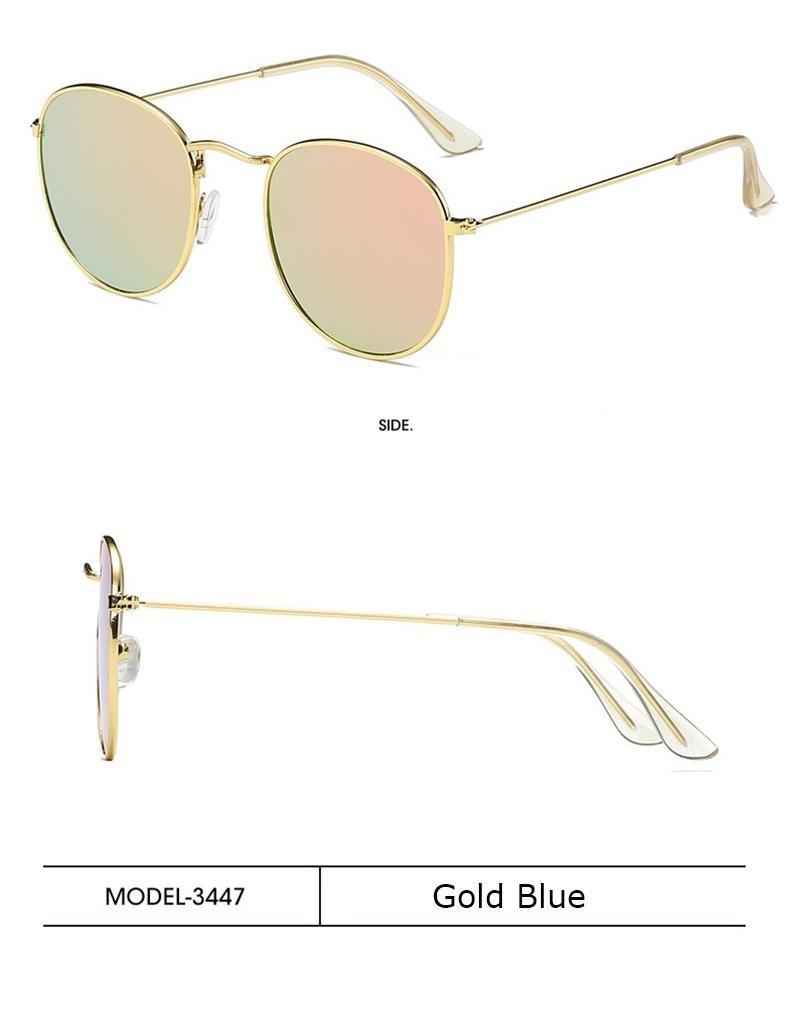 Lunettes de soleil rondes, ovales et rétro, nouveau design élégant pour femmes, lunettes de soleil petites et rondes pour hommes et femmes