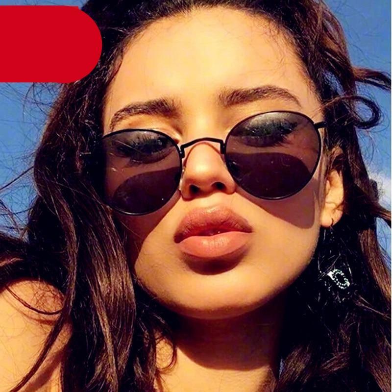 Lunettes de soleil rondes, ovales et rétro, nouveau design élégant pour femmes, lunettes de soleil petites et rondes pour hommes et femmes
