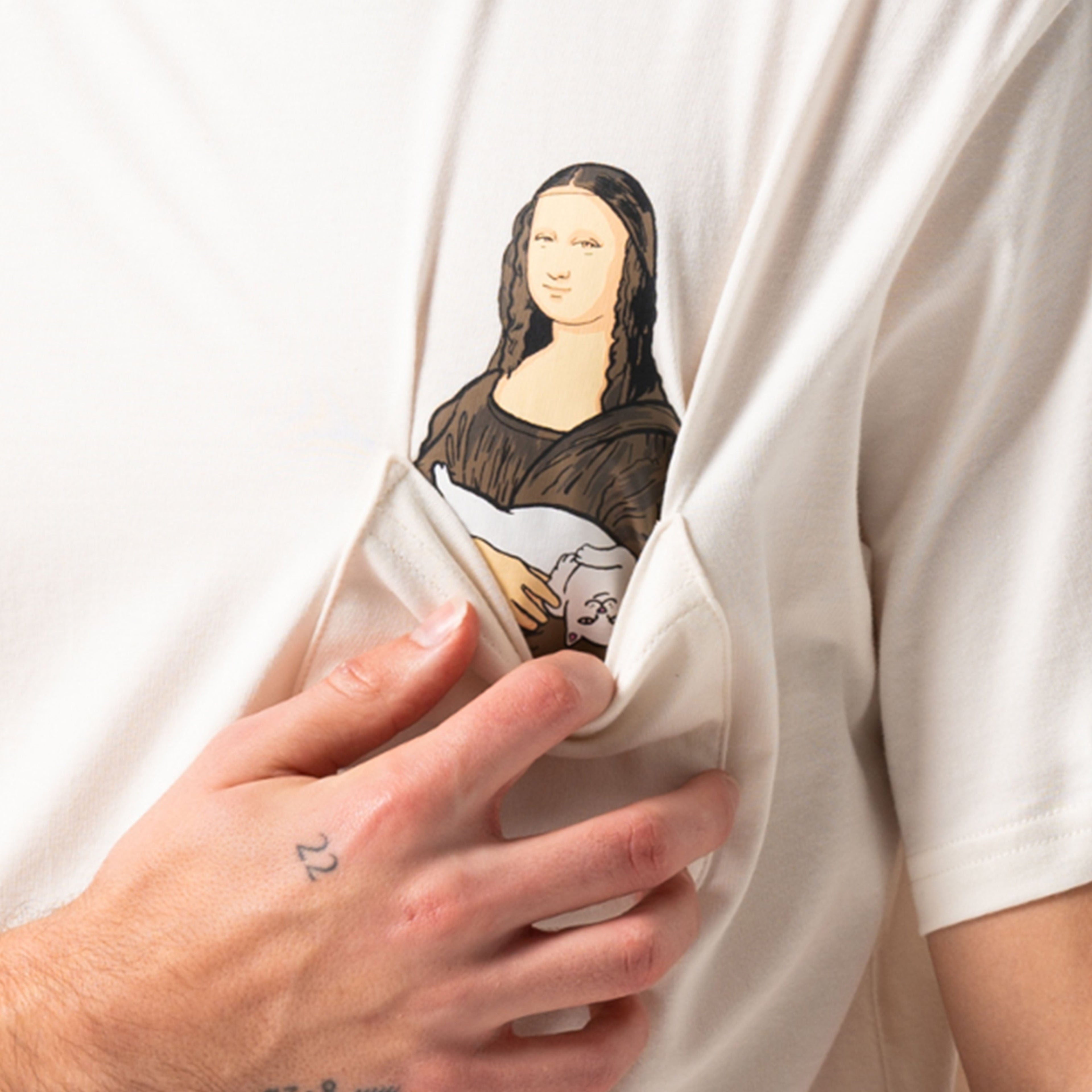 Nermalisa Pocket Tee (Bone)
