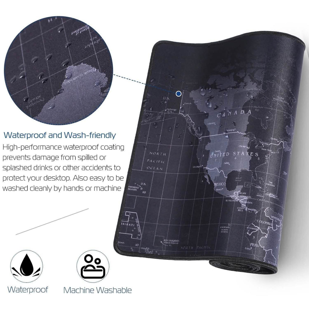 Tapis de souris gaming grand format en caoutchouc