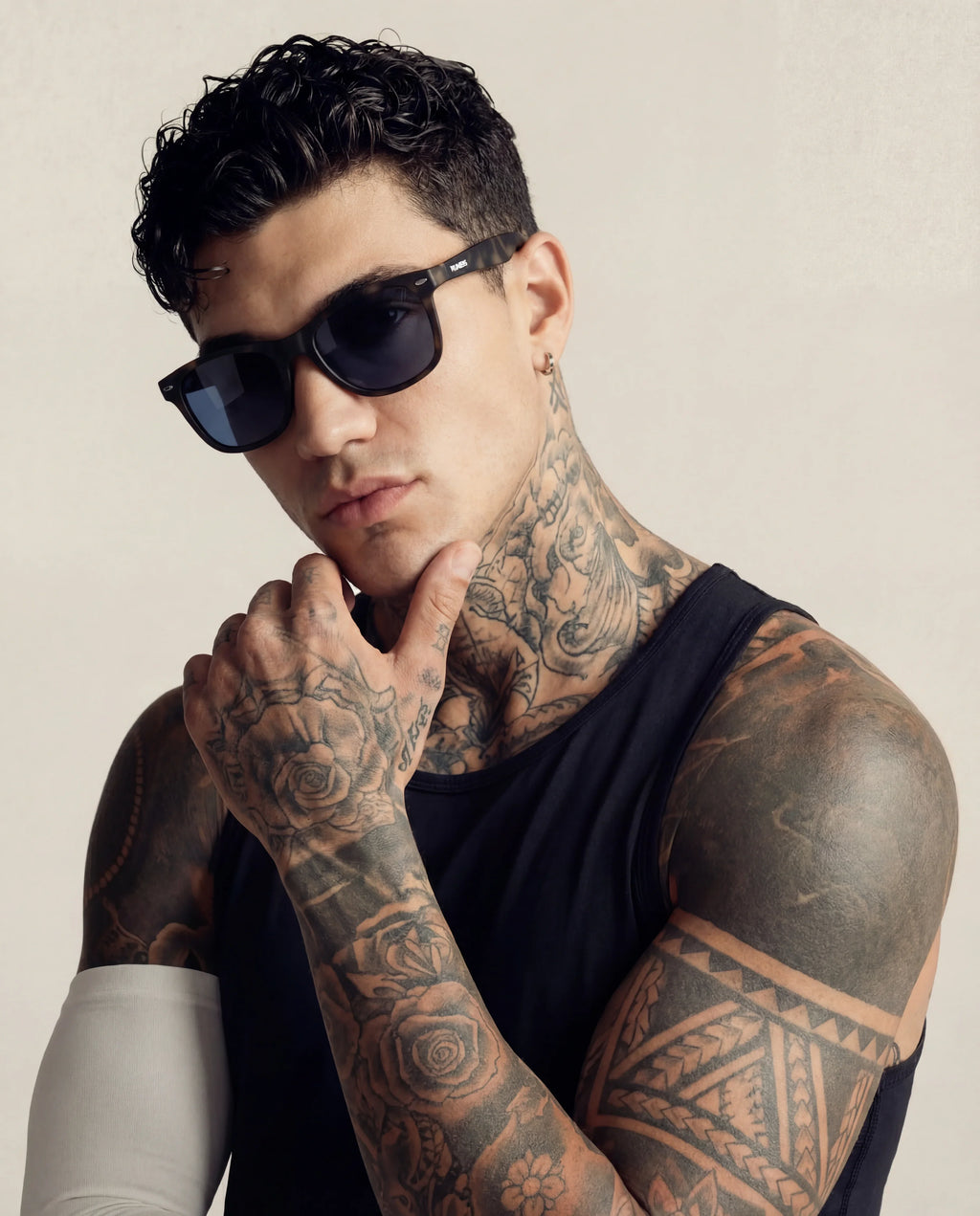 Lunettes de soleil sport carrées écailles de tortue – Polarisées UV400 pour hommes et femmes