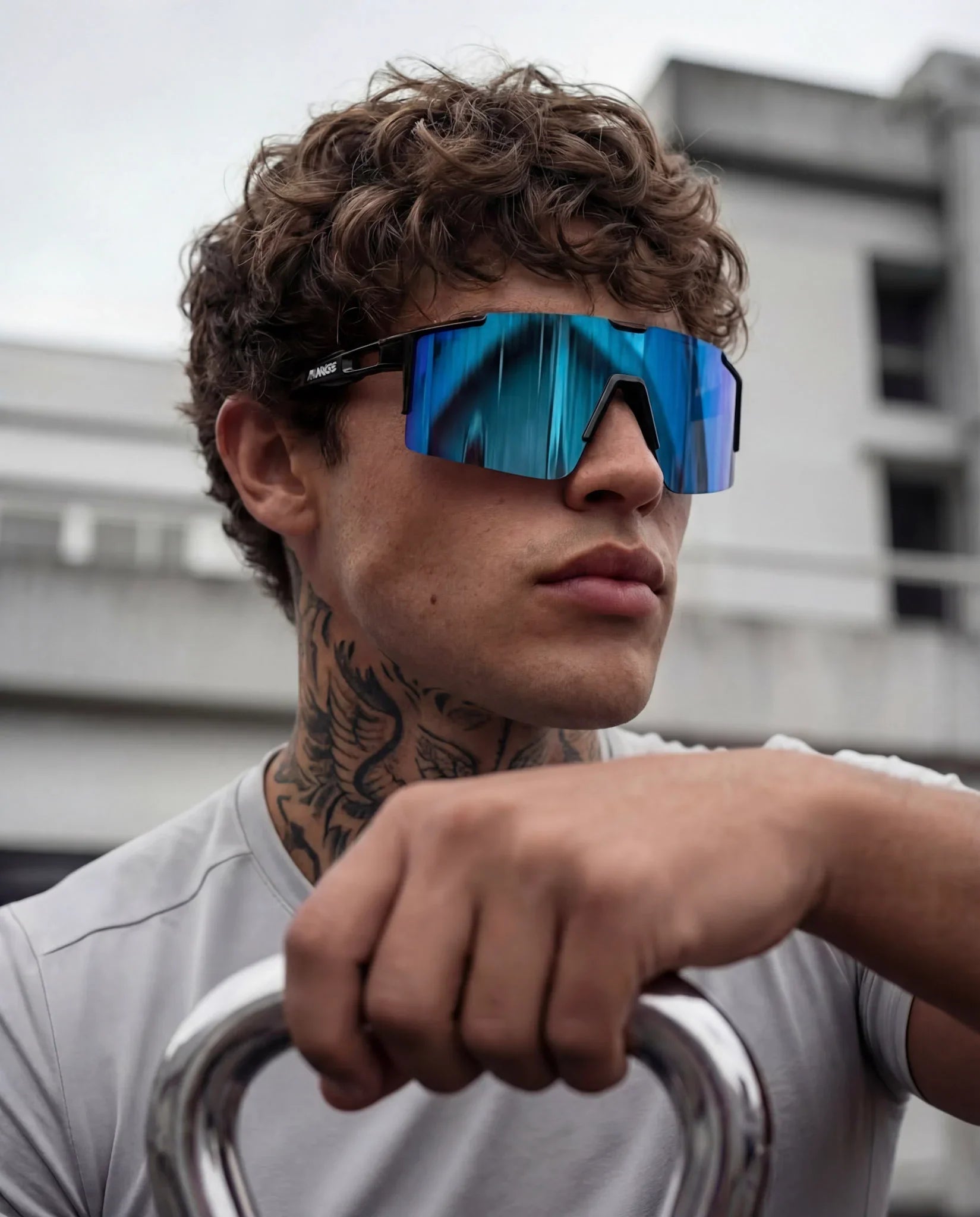 Lunettes de soleil de cyclisme et de sport polarisées bleu glacier – UV400 pour hommes et femmes
