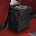 Ryhpez Poubelle de voiture avec couvercle - Sac poubelle de voiture suspendu avec poches de rangement