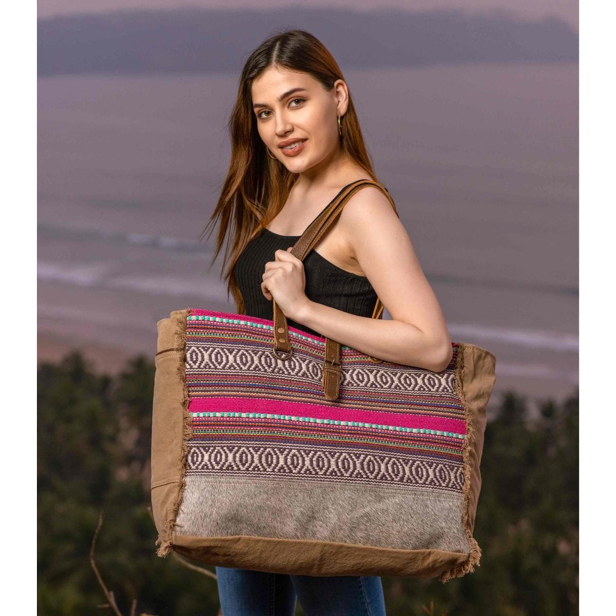 Sac de voyage bohème et coloré