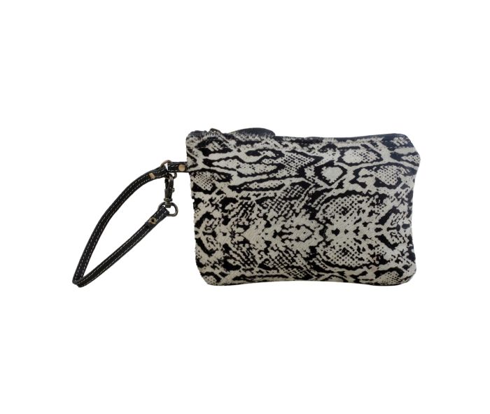 Pochette imprimé serpent